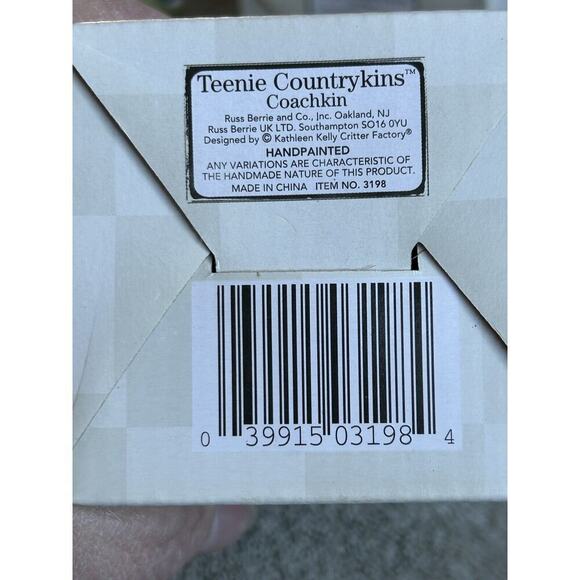 4 Russ Berrie Teenie Countrykins 2 Golfkins 2 Coachkin Frog Collectibles New - Picture 6 of 8